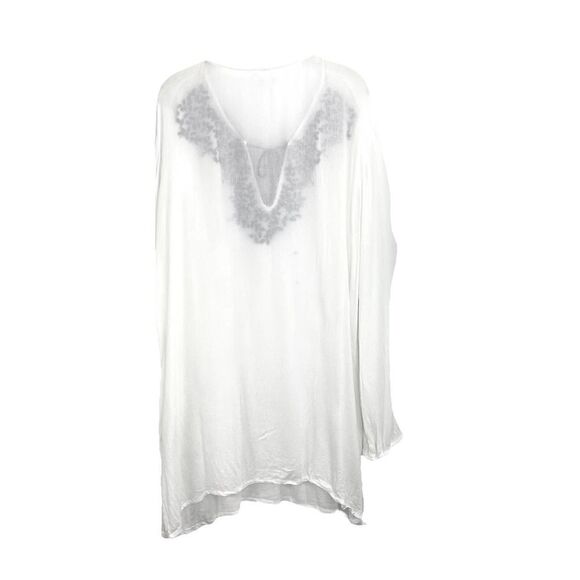 La Blanca‎ embroidered swim cover up tunic top dress Sz L - Picture 7 of 8